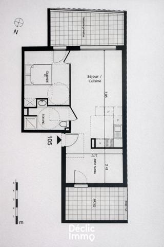 Vente appartement Castelnau le lez, 50m² 2 pièces 210 000€ avec balcon
