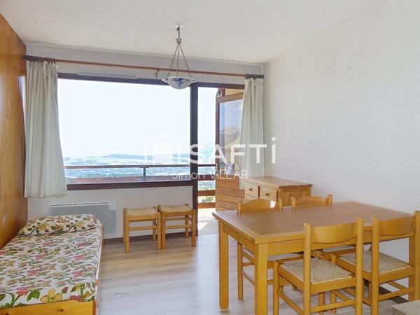 Une vue exceptionnelle tout prêt des pistes