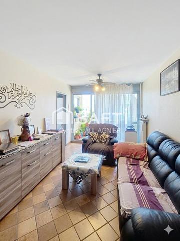 Appartement T3 avec balcons, cave et garage en sus