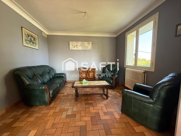 A BAUD, DANS HAMEAU, MAISON A RAFRAICHIR DE 103 M2 SUR TERRAIN DE 1000M2