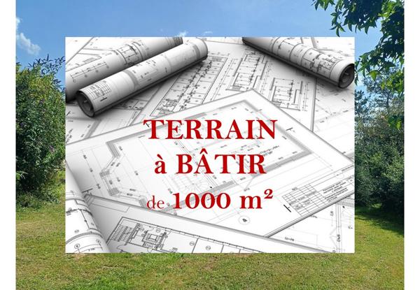 Terrain à bâtir 1000 m² bord de mer