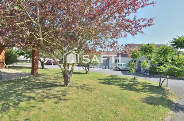 Charme et volumes : maison avec piscine à 2,5 km de la plage