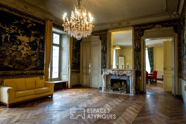 Un château en Ardèche verte, pour des appartements ou un investissement ambitieux.