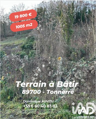 Terrain à vendre 1 005 m² Tonnerre
