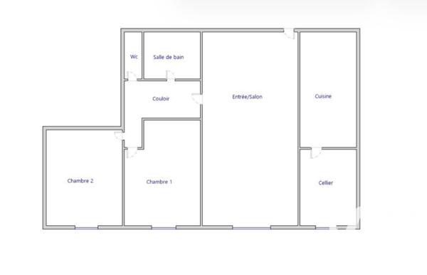 Appartement à vendre 3 pièces 67,96 m² Bagnolet