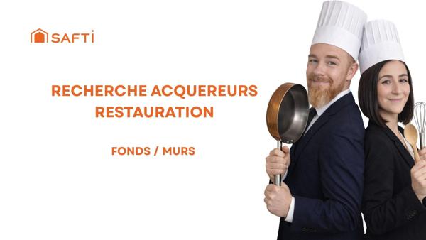 Vente murs et fonds de commerce restaurant