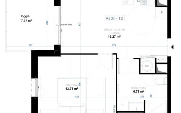 Appartement à vendre    2 pièces •  Narbonne