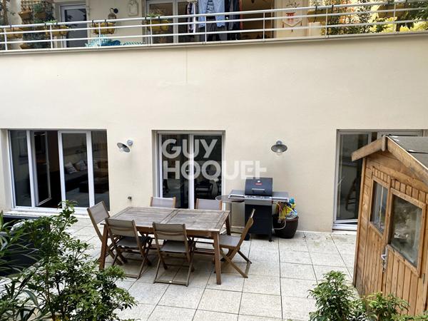 Appartement Paris 3 pièces avec terrasse et jardin