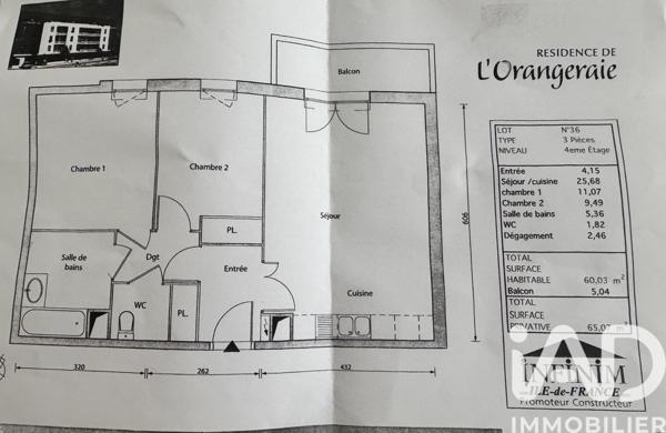 Appartement à vendre 3 pièces 60 m² Vitry-sur-Seine