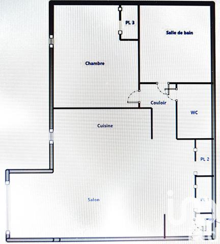 Apartment for sale 2 rooms 57 m² Le Havre