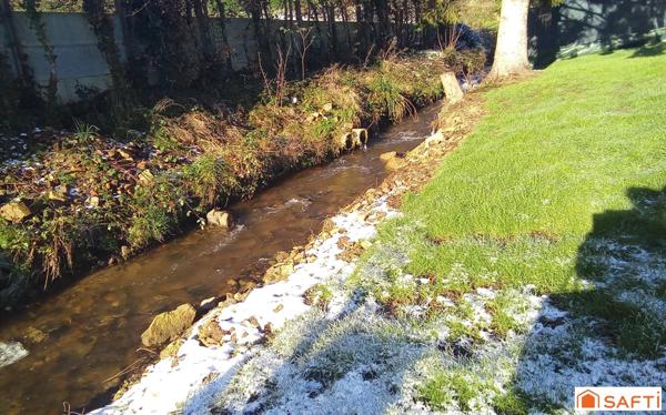 pavillon ECO, s/s sol, 2 chambres terrain rivière