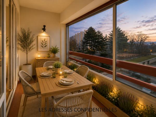 CALUIRE-ET-CUIRE - Grand appartement de 4 pièces de 96.53 m² - Loggia - Garage - Cave