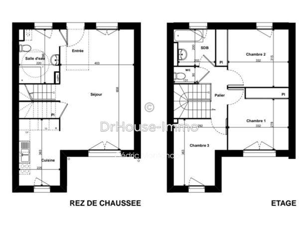 Maison à vendre 4 pièces de 83 m²