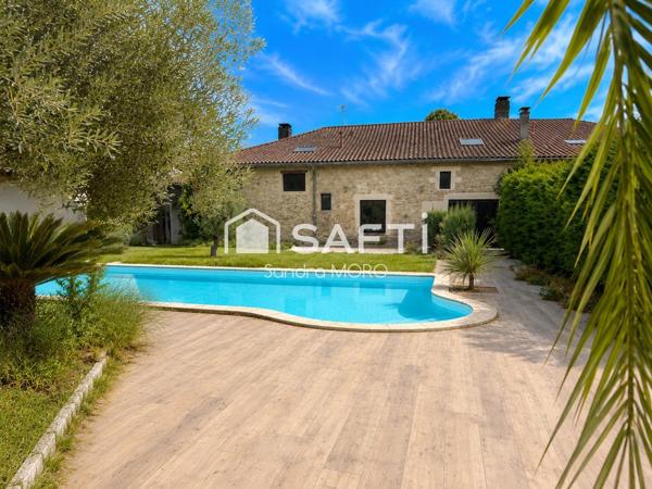 Maison de charme + logement locatif à Caudrot