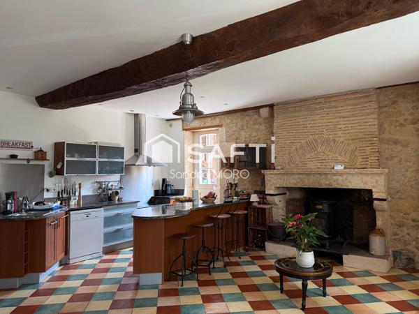 Maison de charme + logement locatif à Caudrot