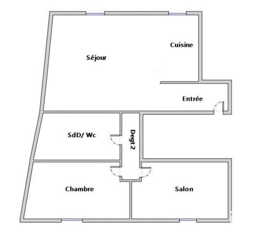 Location appartement 3 pièces 61 m² Hayange