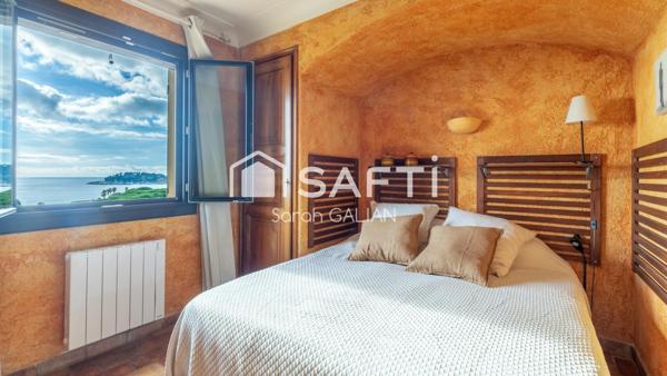 Villa de charme avec vue mer panoramique, plages à pied