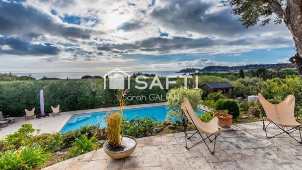 Villa de charme avec vue mer panoramique, plages à pied