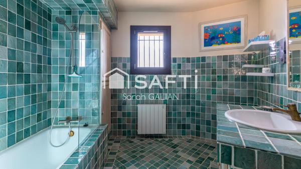 Villa de charme avec vue mer panoramique, plages à pied