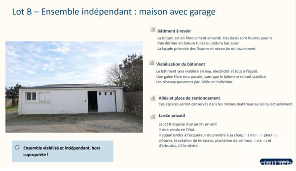 Maison à vendre 3 pièces 87 m² Saint-Gilles-Croix-de-Vie