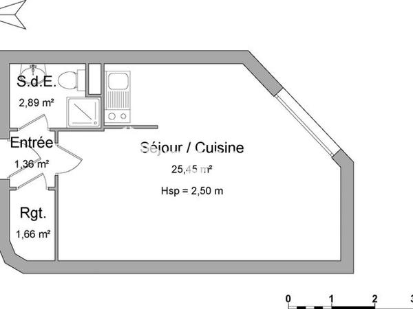 Location Studio 31.36 m² - 93-99 RUE CHARLES LEGENDRE Limoges 87000