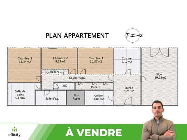 Appartement
         4 pièces
        - 87 m² 90 000 € *