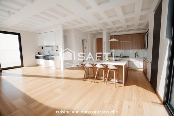 Villa neuve  T4   de 105 m²   avec terrain clos et garage