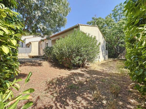 Maison à vendre 4 pièces de plain pied, SAINT GEORGES D'ORQUES (34)+ 454 m2 de terrain piscinable+ garage+ parking