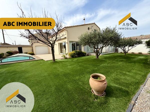 Orange (84100) Maison avec piscine, double garage et jardin à Orange avec ABC Immobillier