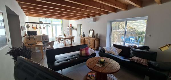 Maison entièrement reconstruite - terrasse, jardin, parking - séparable en deux - accès rivière Vals-les-Bains (07600)