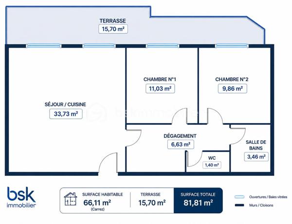 Au cœur du secteur résidentiel recherché de la Corniche Fleurie, découvrez ce superbe appartement 3 pièces de 66 m², bénéficiant d’une exposition ouest et d’une vue panoramique dégagée sur les collines et les montagnes.

Dès l’entrée, vous apprécierez son agencement fonctionnel et son ambiance contemporaine. La pièce de vie, particulièrement lumineuse, se compose d’un séjour avec cuisine américaine haut de gamme, entièrement aménagée et équipée.

Cet espace s’ouvre sur une belle terrasse de 16 m², véritable prolongement du séjour. Sans vis-à-vis, elle offre un cadre privilégié pour profiter du calme, de la vue et des magnifiques couchers de soleil.

L’espace nuit comprend deux chambres confortables et lumineuses, une salle de bains ainsi qu’un WC indépendant.

Situé au sein d’une résidence sécurisée et parfaitement entretenue, l’appartement bénéficie d’un environnement paysager particulièrement agréable et de prestations recherchées :
- piscine avec pool house et vestiaires ;
- terrain de pétanque ;
- espaces verts paysagers ;
- espace de réception commun situé au-dessus de la piscine.

Un garage fermé de 15 m² complète ce bien, un véritable atout dans le secteur.

Une propriété idéale pour une résidence principale comme pour un investissement patrimonial, réunissant luminosité, vue dégagée, extérieur généreux et qualité de vie.

À découvrir sans tarder.