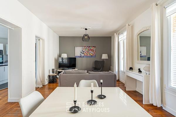 Duplex en dernier étage avec vue sur le beffroi de la mairie