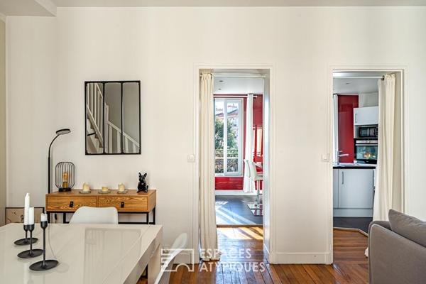 Duplex en dernier étage avec vue sur le beffroi de la mairie