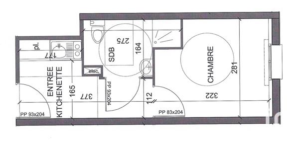 Appartement à vendre 1 pièce 18 m² Villiers-sur-Marne