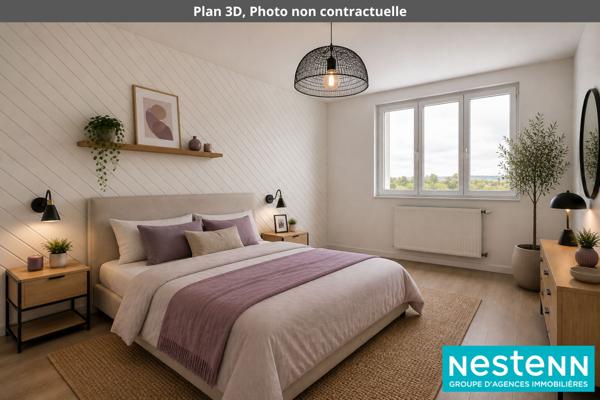 Appartement Meyzieu Grand Large 5 pièces -3 chambres - dernier étage d'une copro sécurisé - stationnement facile