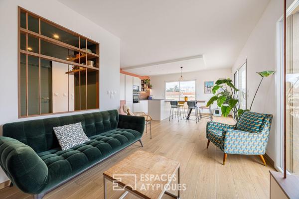 Rooftop et double terrasses avec vue imprenable à Caluire