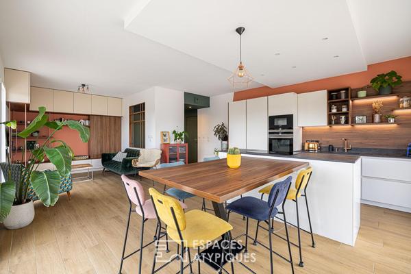 Rooftop et double terrasses avec vue imprenable à Caluire