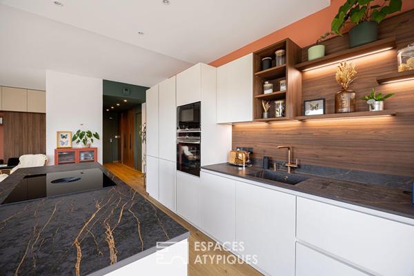 Rooftop et double terrasses avec vue imprenable à Caluire