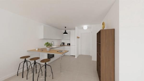Ay-sur-Moselle – T2 de 55 m² avec terrasse de 12,8 m², cave et stationnement en sous-sol