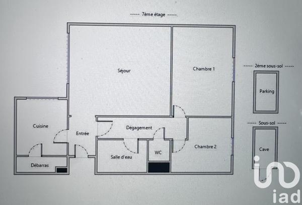 Appartement à vendre 3 pièces 64 m² Argenteuil