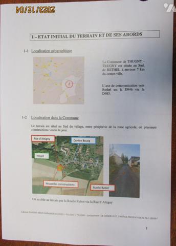 THUGNY TRUGNY, une parcelle de terrain à bâtir.