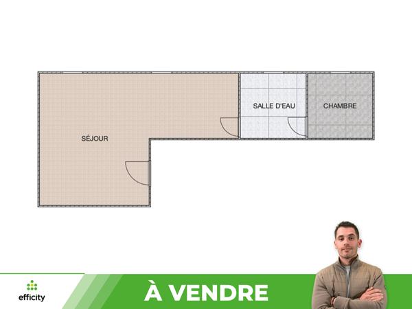 Appartement 2 pièces - 29 m² Exclusivité