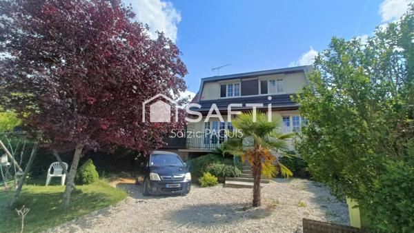 Gare à pied, maison avec sous-sol total !