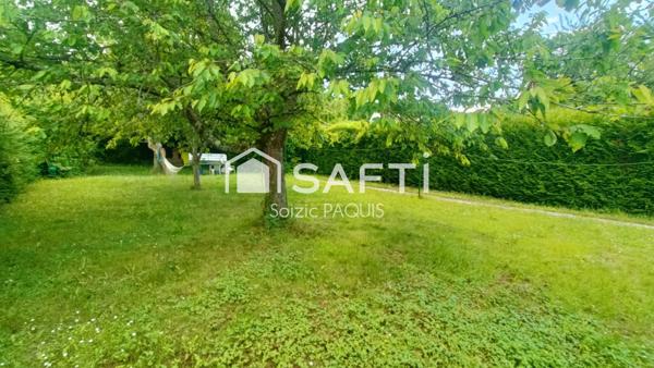 Gare à pied, maison avec sous-sol total !