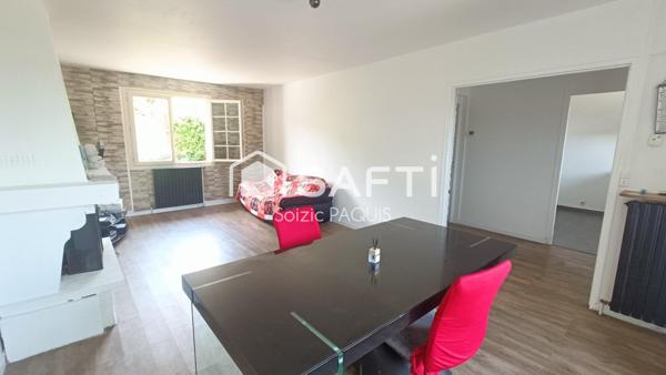 Gare à pied, maison avec sous-sol total !