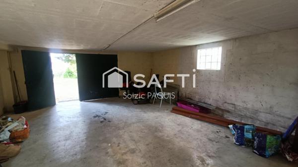 Gare à pied, maison avec sous-sol total !