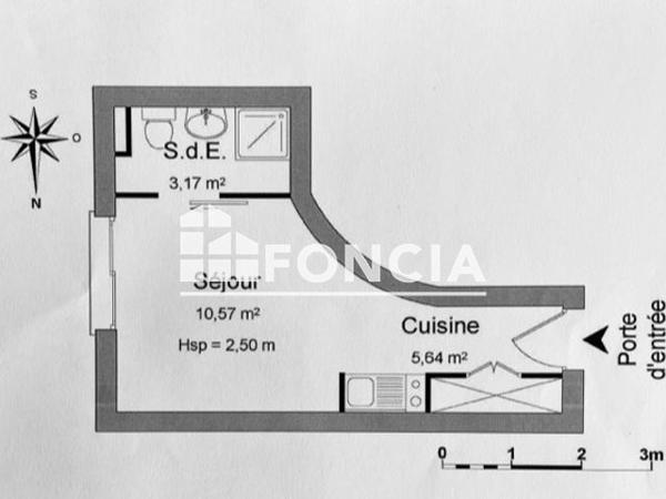 À vendre Studio 19 m² - Antony 92160