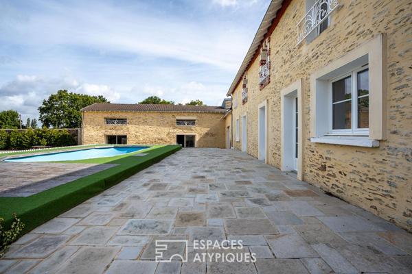 Maison familiale d’exception avec piscine chauffée et grandes dépendances à Carquefou Gravaudière