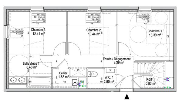 Appartement Nancy DUPLEX 5 pièce(s) 108.32 m2 - Parking - Terrasse -