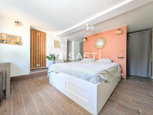 MAISON 100 M², 3 CHAMBRES, 1 BUREAU, PISCINE